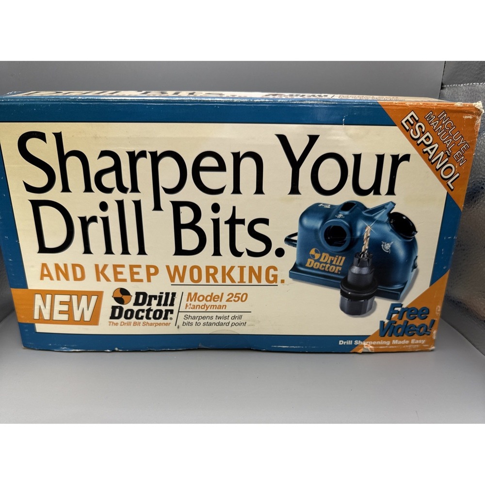Drill Doctor Bit Sharpener 250 Handyman New Old Stock in the Box